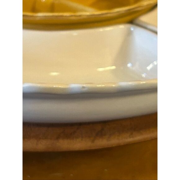 Vtg California Pottery 5 Piece Dip Set turntable Collectible Decor (5612) - Picture 10 of 16